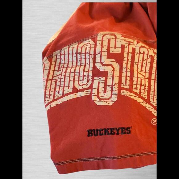 Vintage Ohio State Buckeyes NCAA VF Imagewear Shirt Mens SZ L Camo Raglan SS AOP - Picture 9 of 9